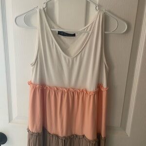 LAWLESS Cream V-Neck Top